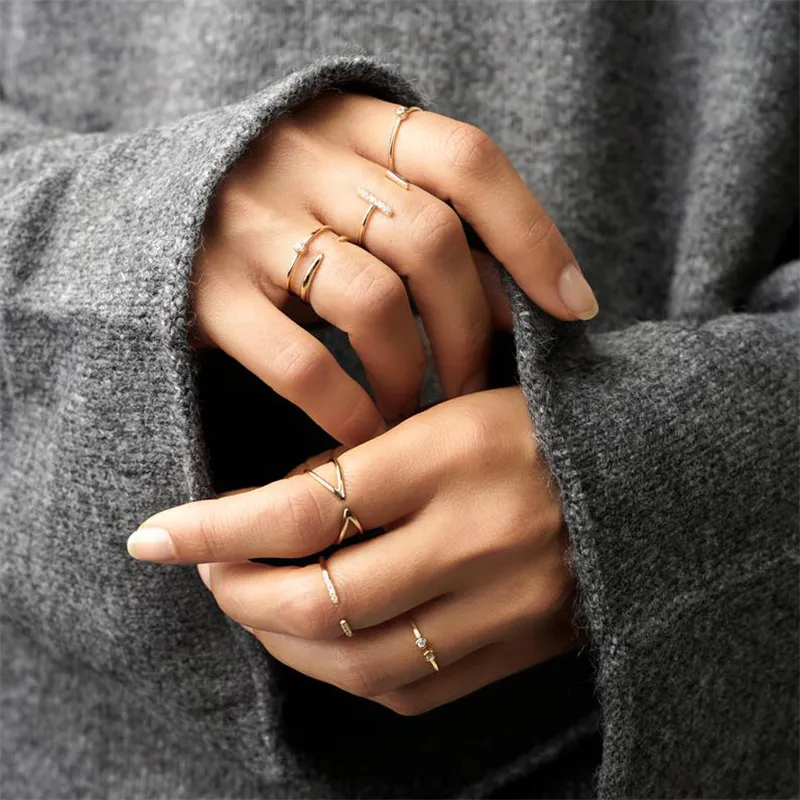 Simple X Cross Three-Dimensional Open Ring