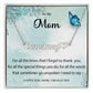Name Necklace With Heart to Mom