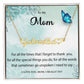 Name Necklace With Heart to Mom